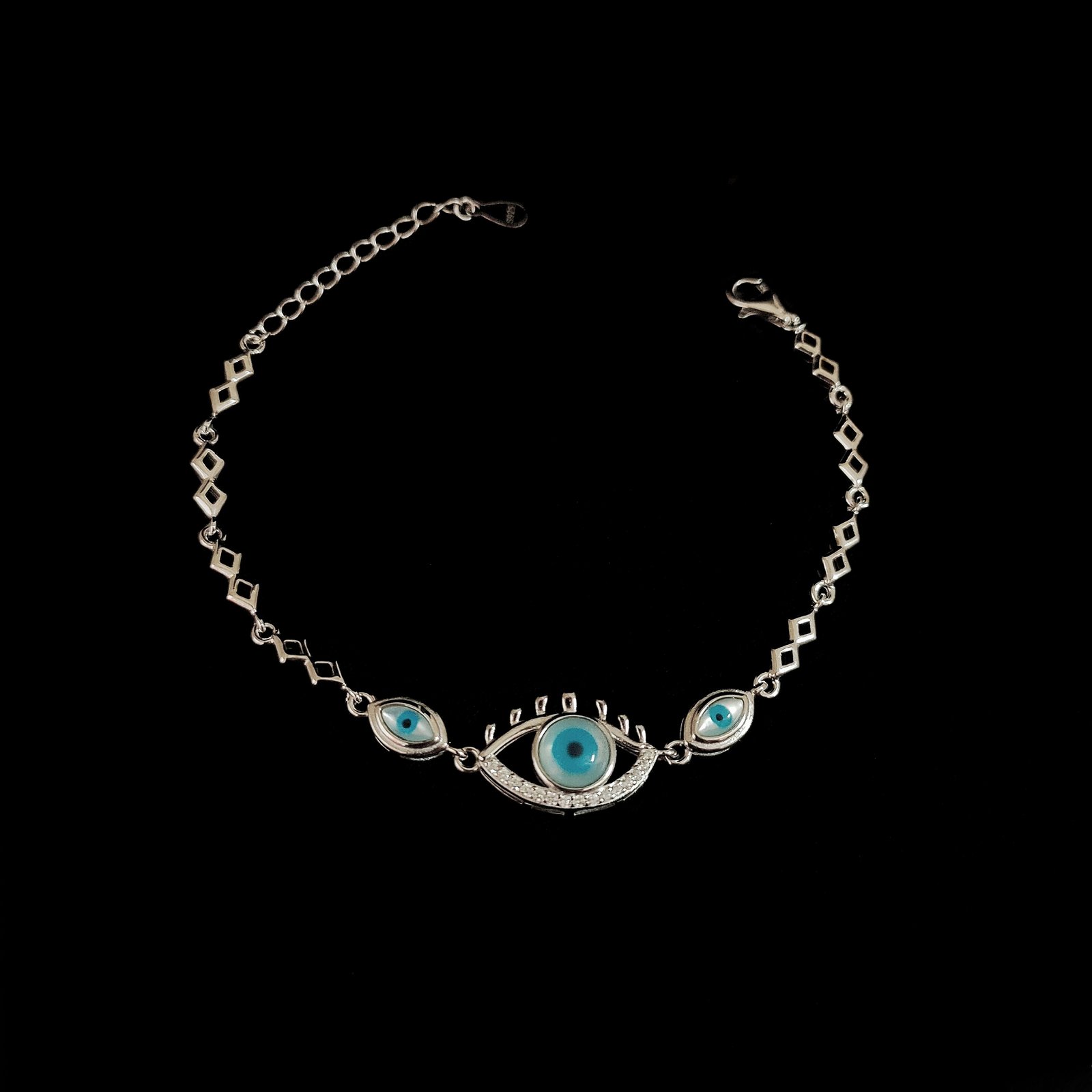 Evil Eye Bracelet In 925 Sterling Silver MGA - BRS2945