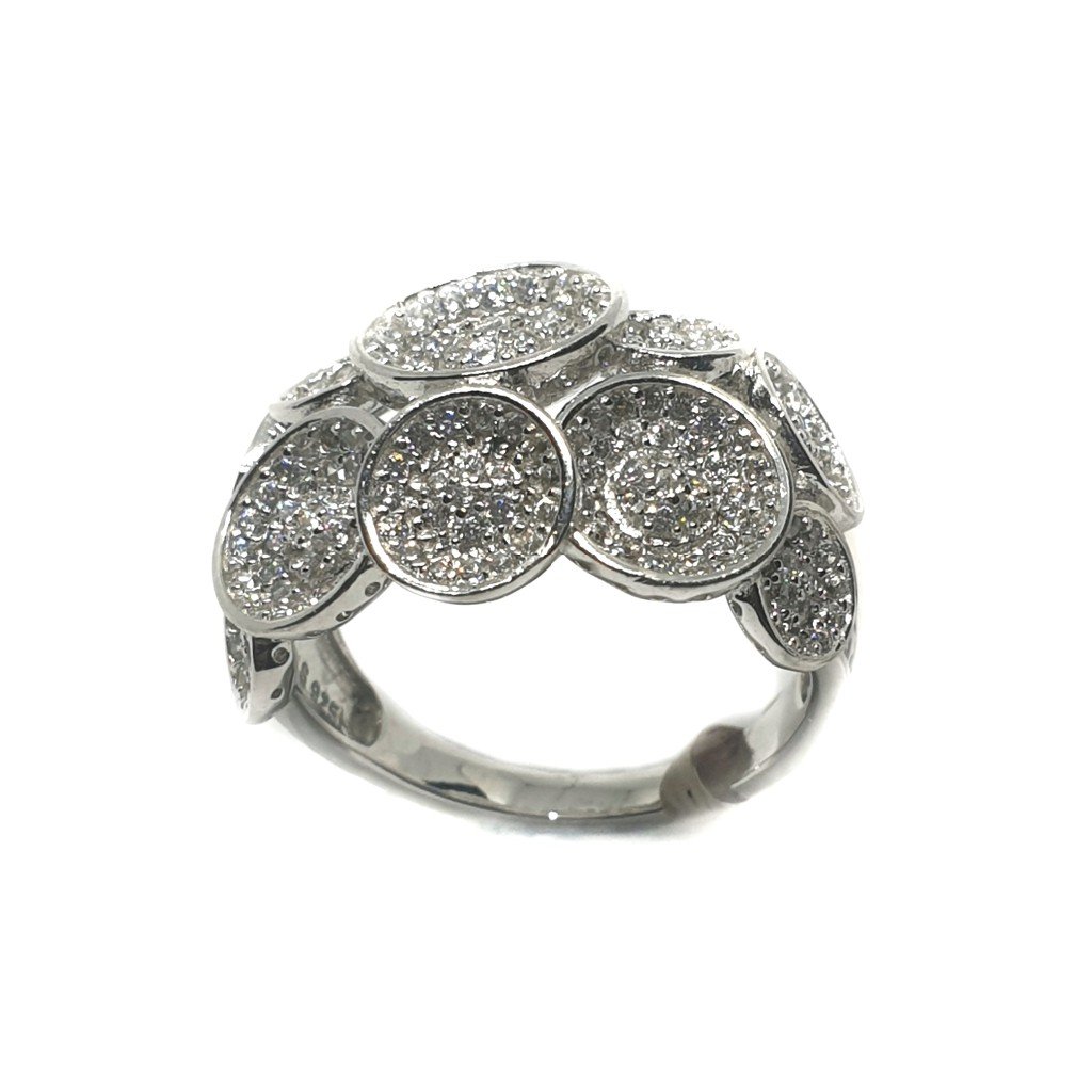 925 Sterling Silver Round Shaped Ring MGA - LRS0263