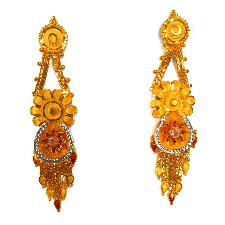 1 gram gold forming necklace set mga - gfn0014