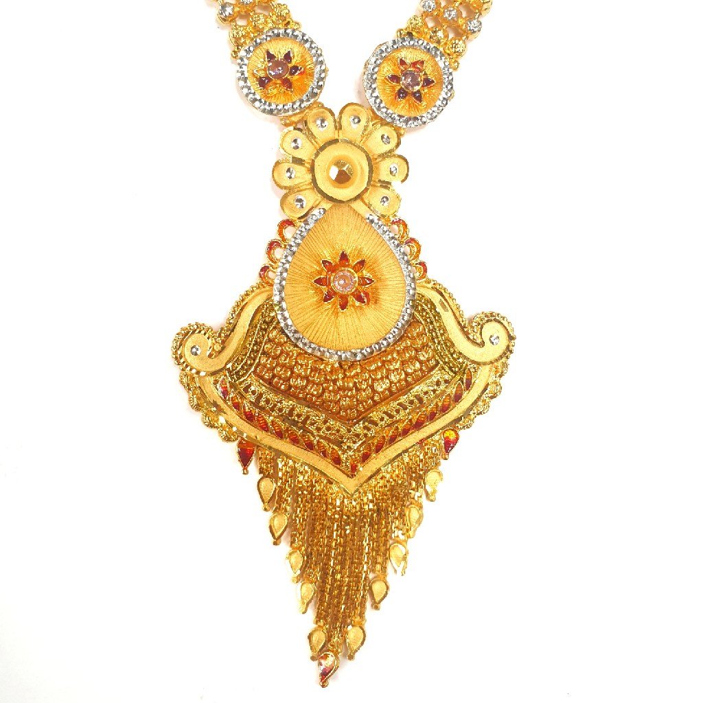 1 gram gold forming necklace set mga - gfn0014