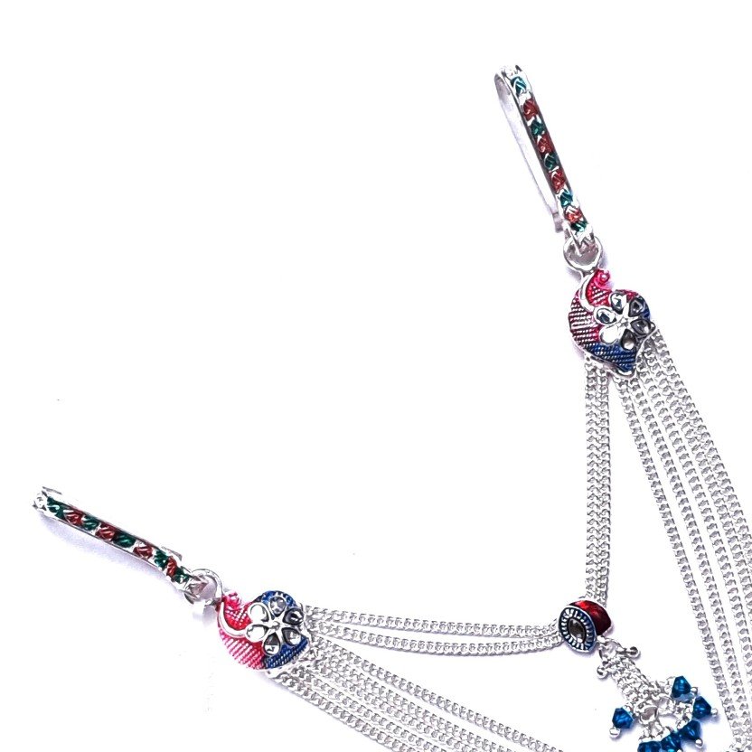 Fancy silver kamarbandh mga - jus0065
