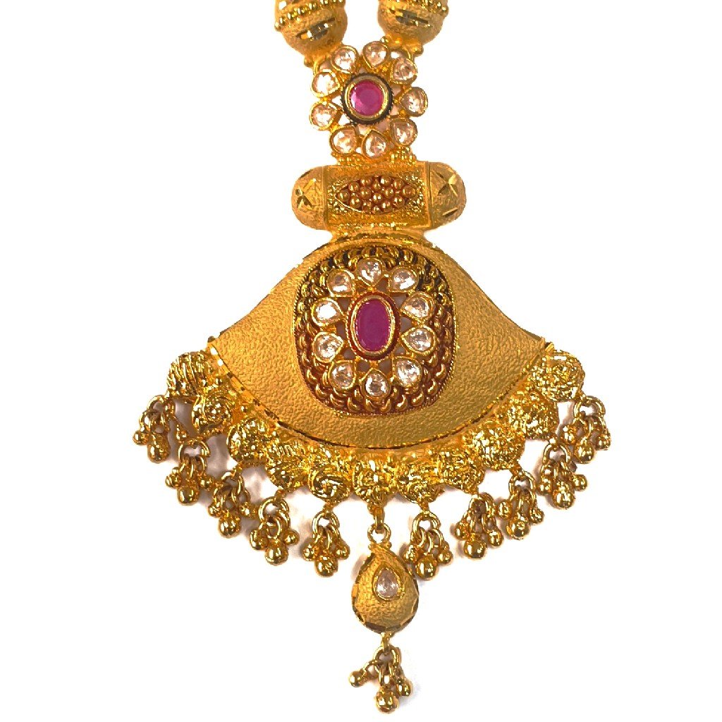 1 gram gold forming necklace set mga - gfn0031