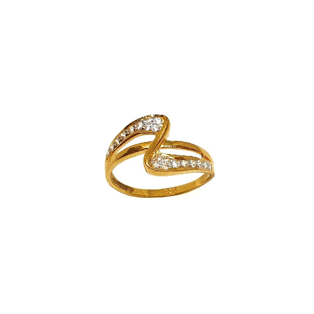 22K Gold CZ Diamond Fancy Ring MGA - LRG1122
