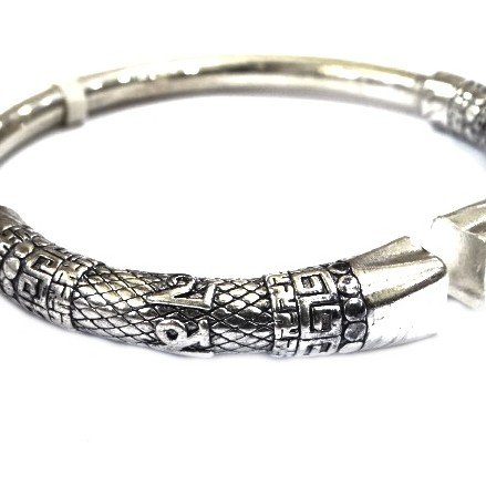 925 sterling silver gents Kada bracelet MGA - BRS0410