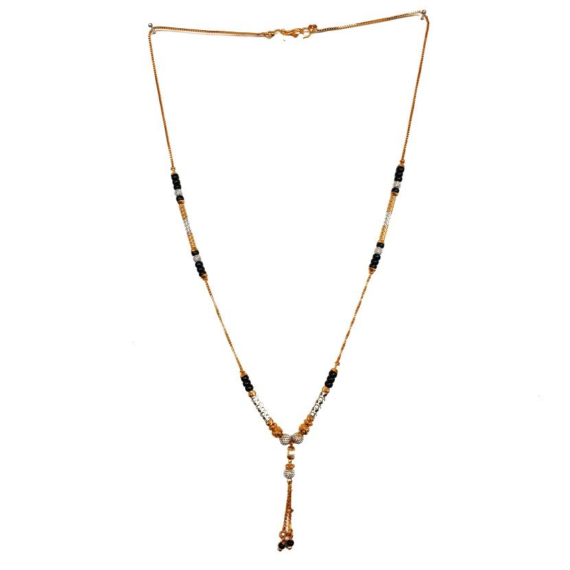 1 gram gold forming mangalsutra mga - mse0088