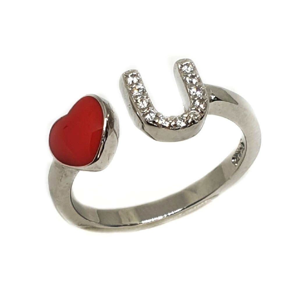 925 Sterling Silver Love You Ring MGA - LRS3380