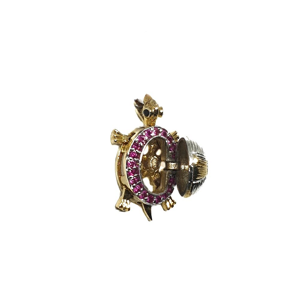 925 Sterling Silver Tortoise Pendant MGA - PDS0021