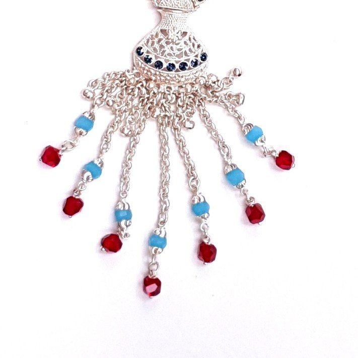 Meenakari colourful designer silver juda mga - jus0010