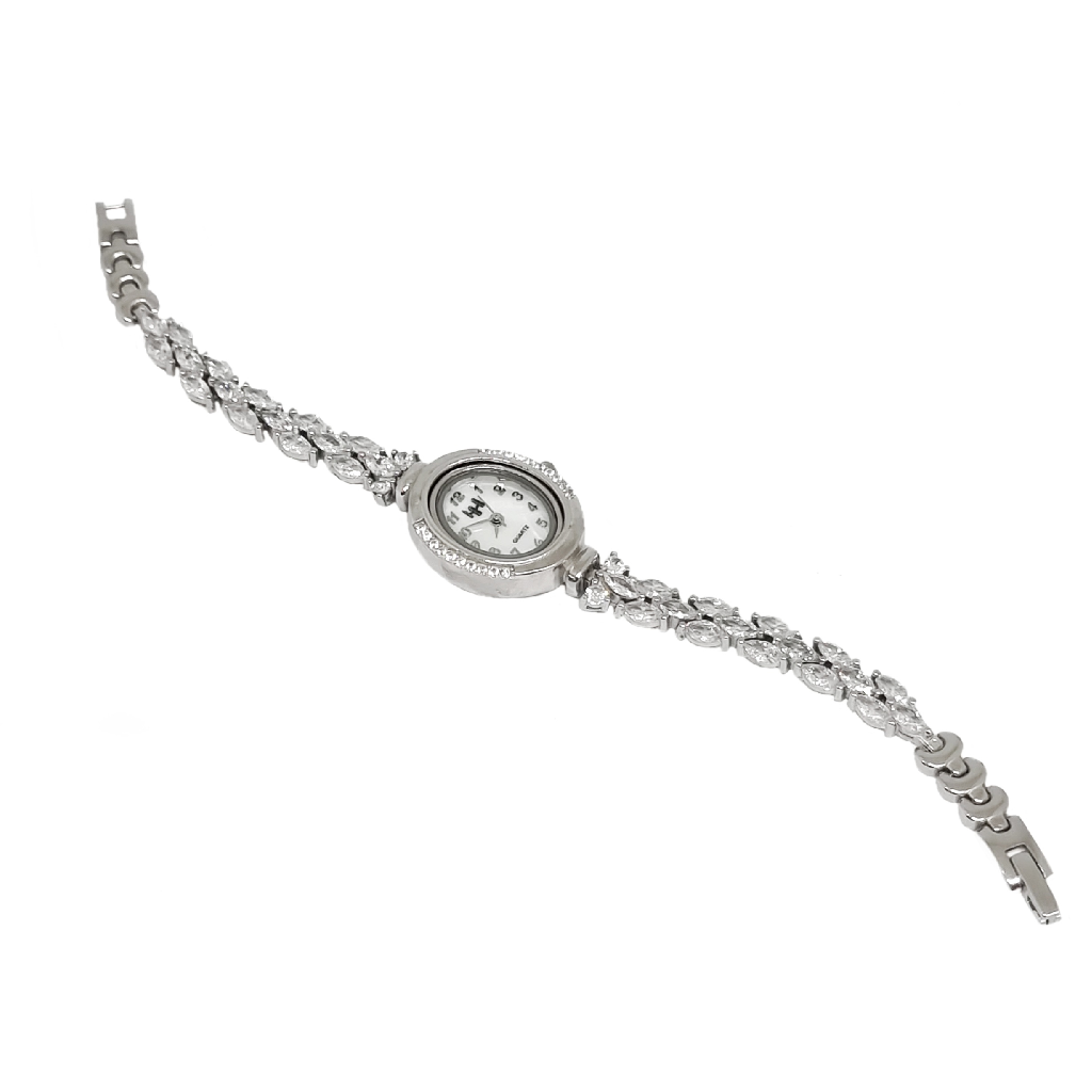Diamond Fancy Watch In 925 Sterling Silver MGA - WCS0006