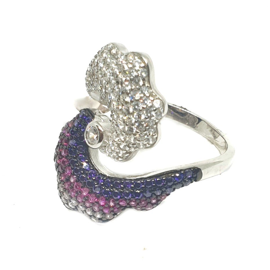 925 Sterling Silver Designer Ring MGA - LRS0600