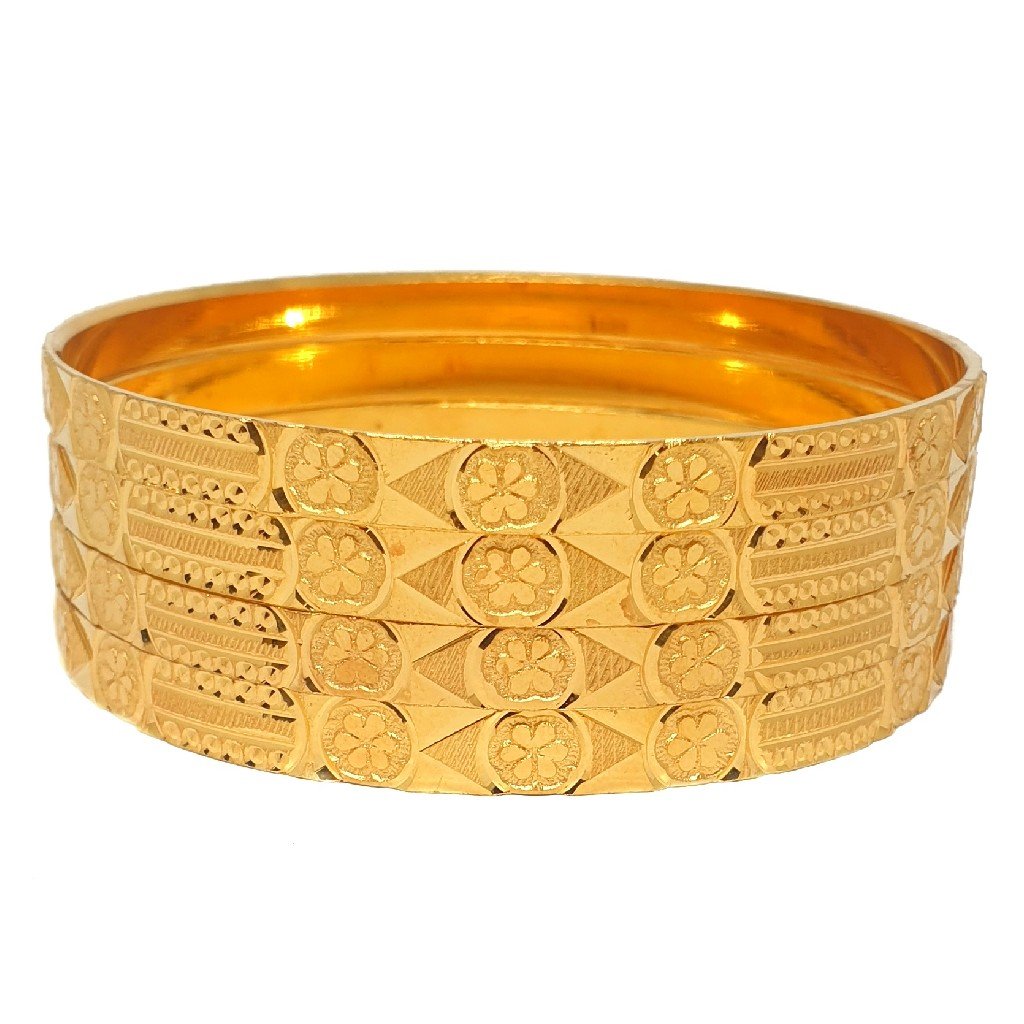 One gram gold forming plain bangles mga - bge0402