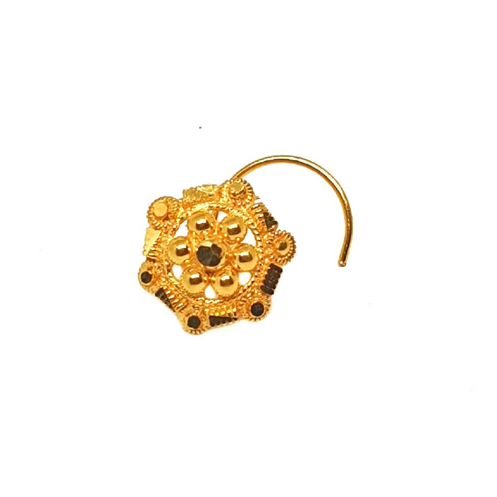 18K Gold Round Shape Nosepin MGA - GN001