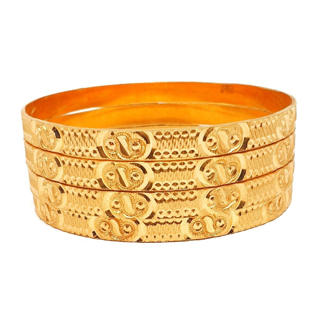 One gram gold forming plain bangles mga - bge0330