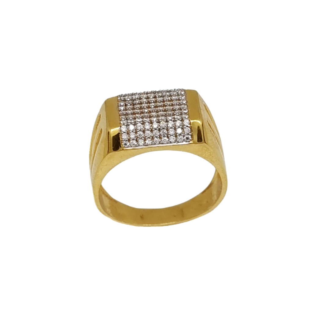 Beautiful Fancy Gents Ring In 22k G...