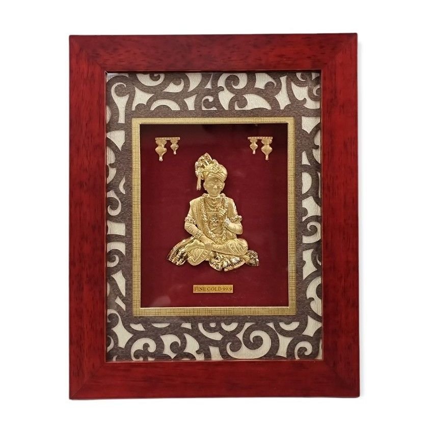 24kt Gold Leaf Ghanshyam Maharaj Fr...