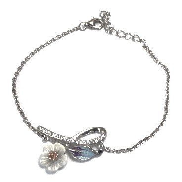 925 Sterling Silver Flower Shake Br...