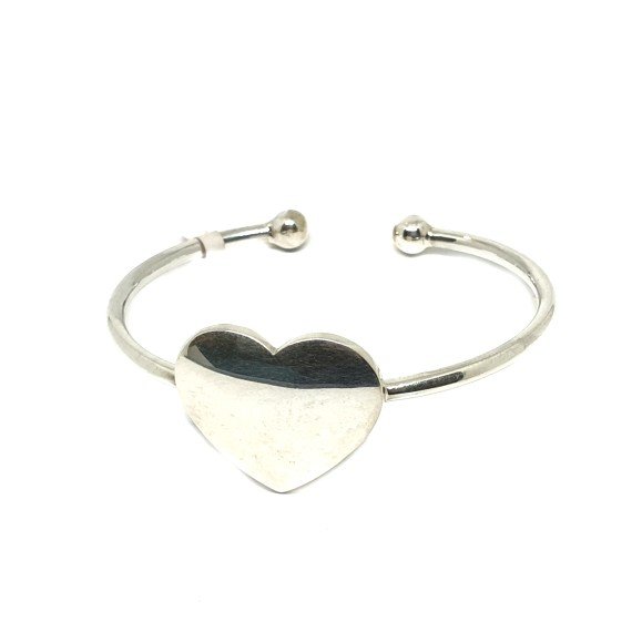 925 sterling silver heart shape bac...