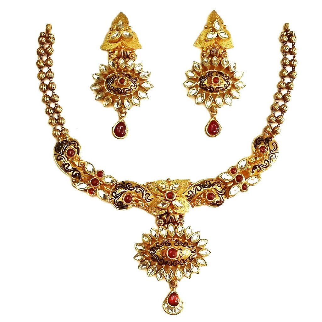 22k gold antique oxidised designer...