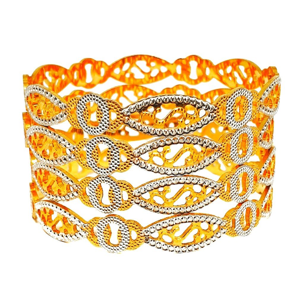 1 gram gold forming cnc cut bangles...