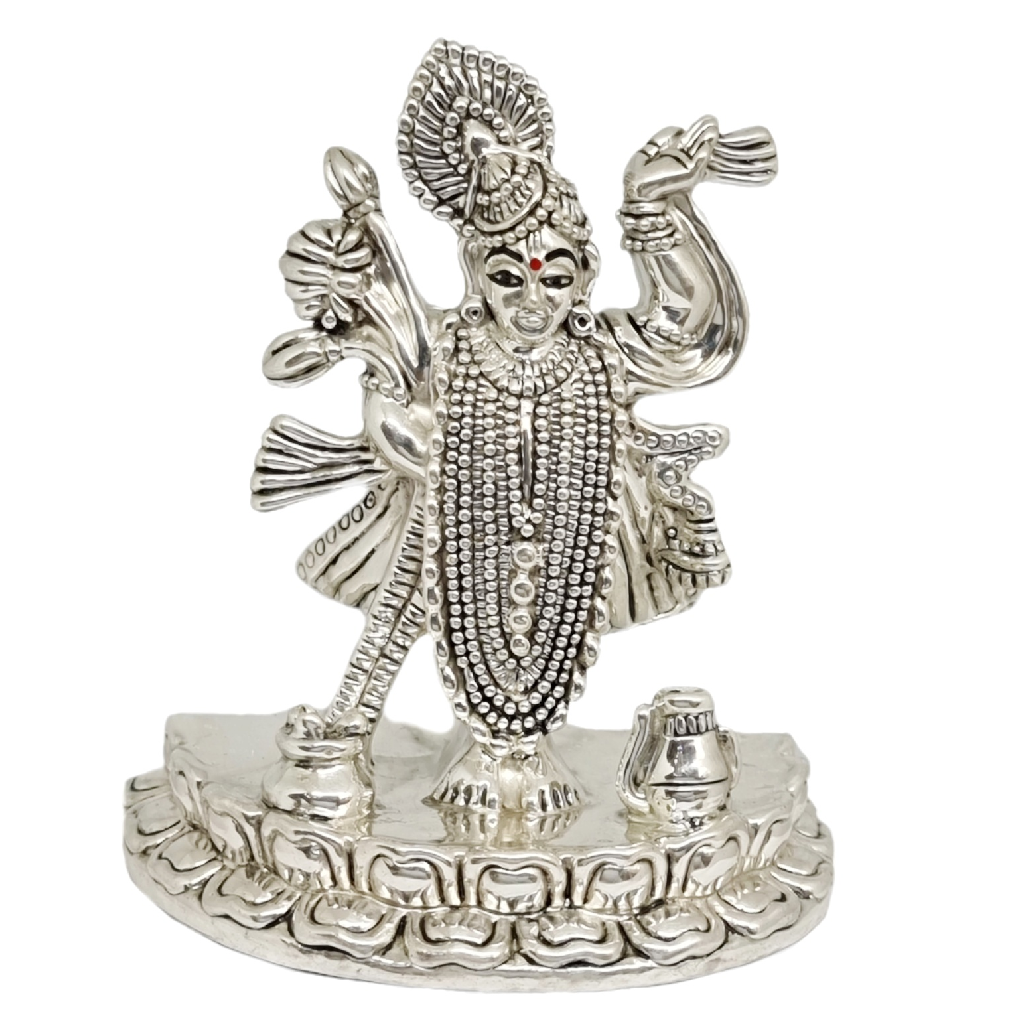 Silver Shrinathji Murti for Home de...