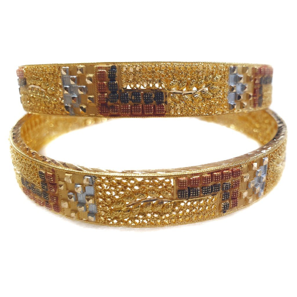 916 Gold Kalkatti Kada bangles MGA - GP077