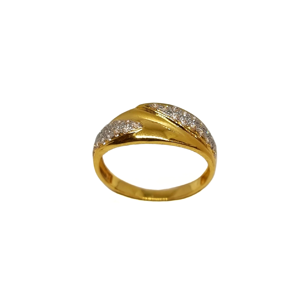 22K Gold Designer Ladies Ring MGA -...