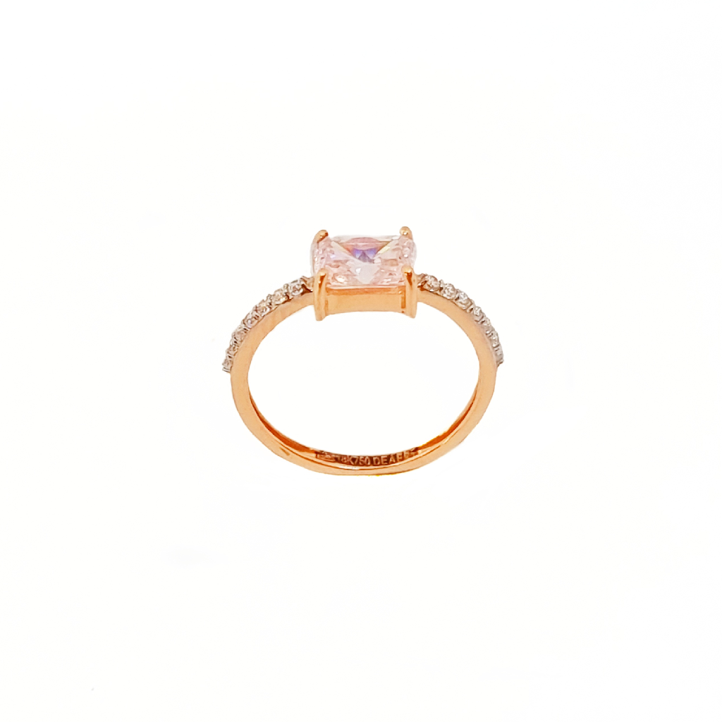 Pink Diamond Ring In 18K Gold - LRG...