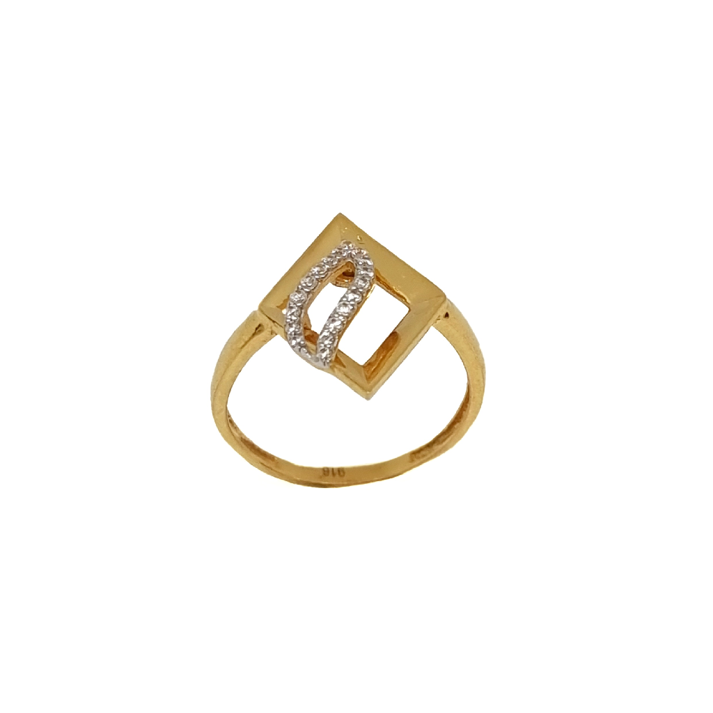 Diamond Cut 22K Gold Women Ring MGA...