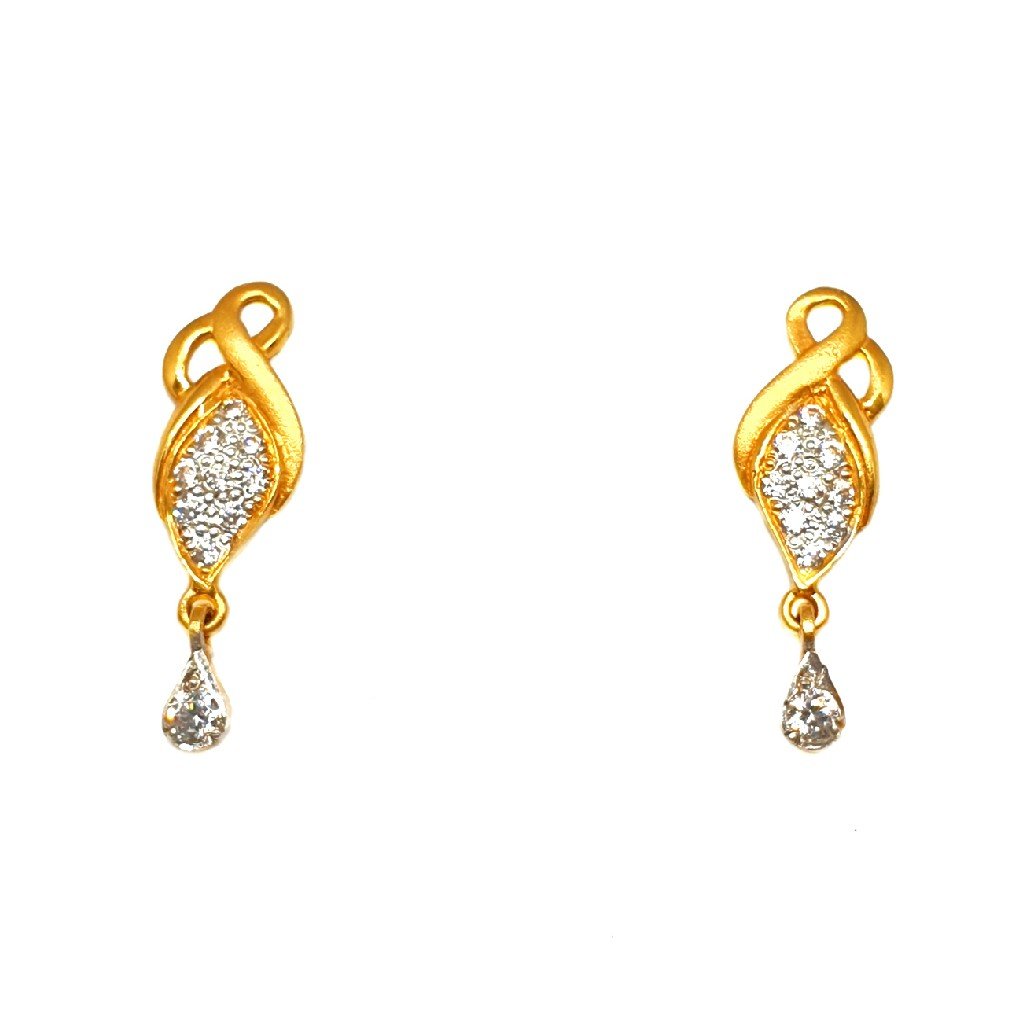 22K Gold Modern Earrings MGA - BTG0...