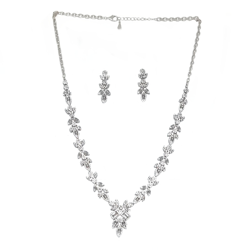 Beautiful Necklace Set In 925 Sterling Silver MGA - NKS0136