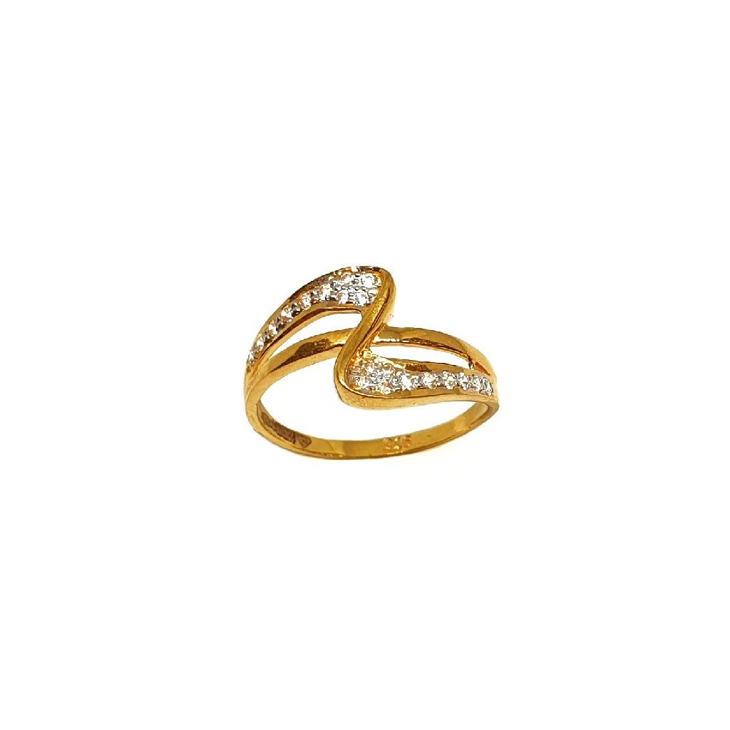 22K Gold CZ Diamond Fancy Ring MGA...