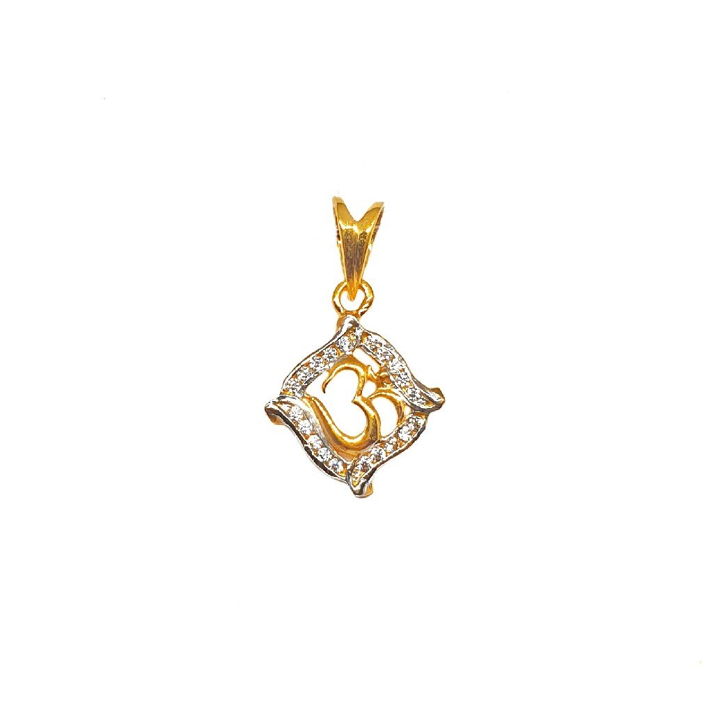 22K Gold Om Designer Pendant MGA - PDG0233