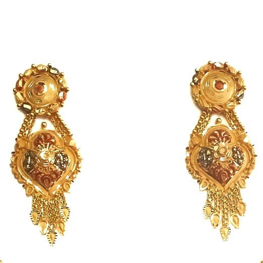 22k gold kulkatti half necklace set mga - gn0036