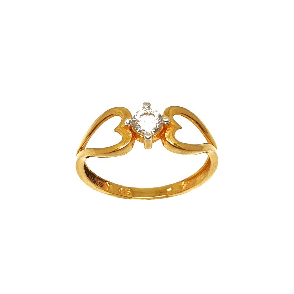 22K Gold Solitaire Diamond Ring MGA...