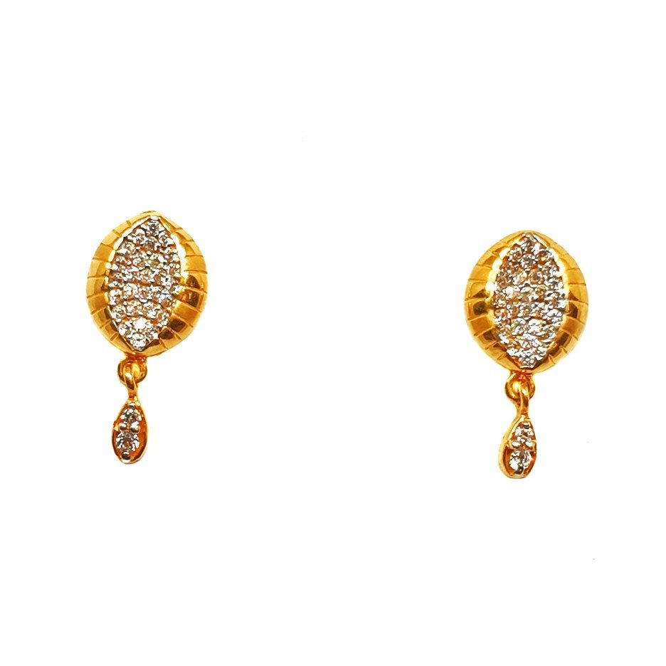 22K Gold Modern Earrings MGA - BTG0...