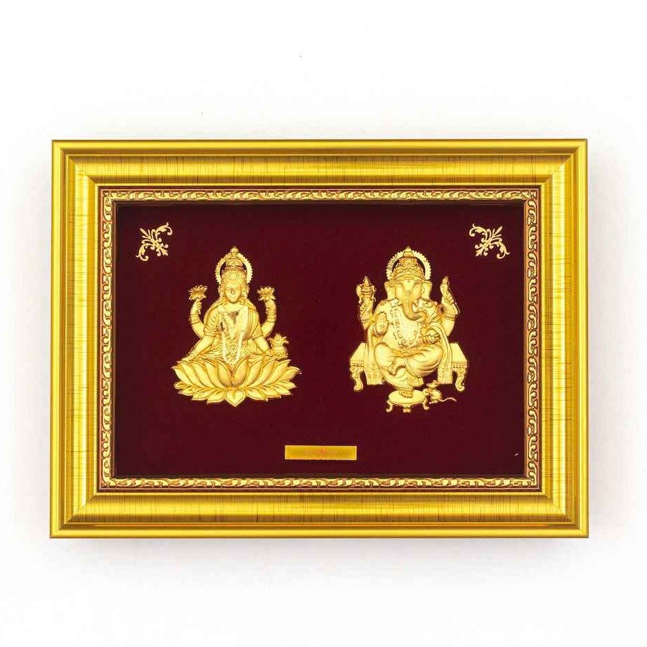 Goddess Laxmiji and Lord Ganeshji F...