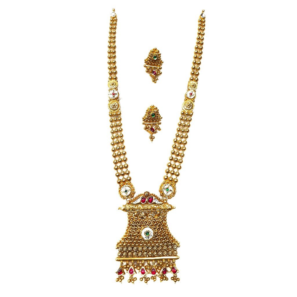 22k Gold Antique Oxidised Designer...