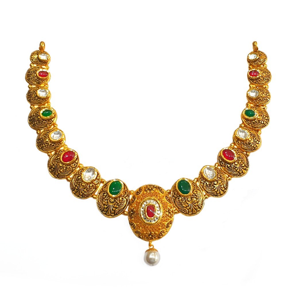 22k gold antique round shaped desig...