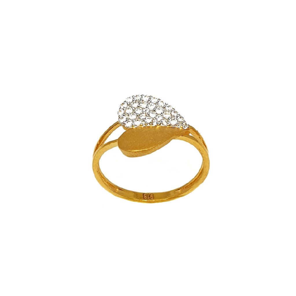 22K Gold Heart Shape Designer Ring...