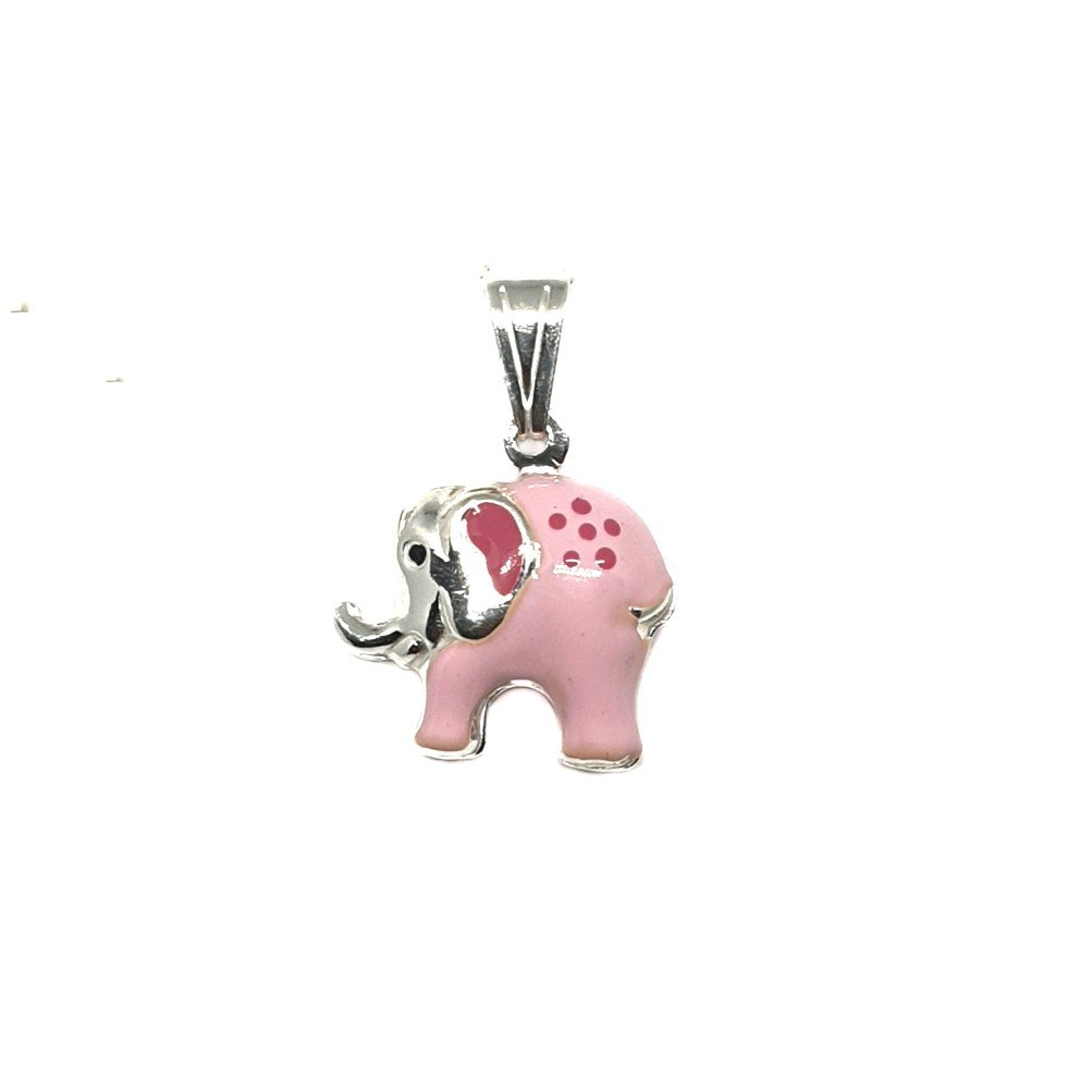 925 Sterling Silver Elephant Pendan...