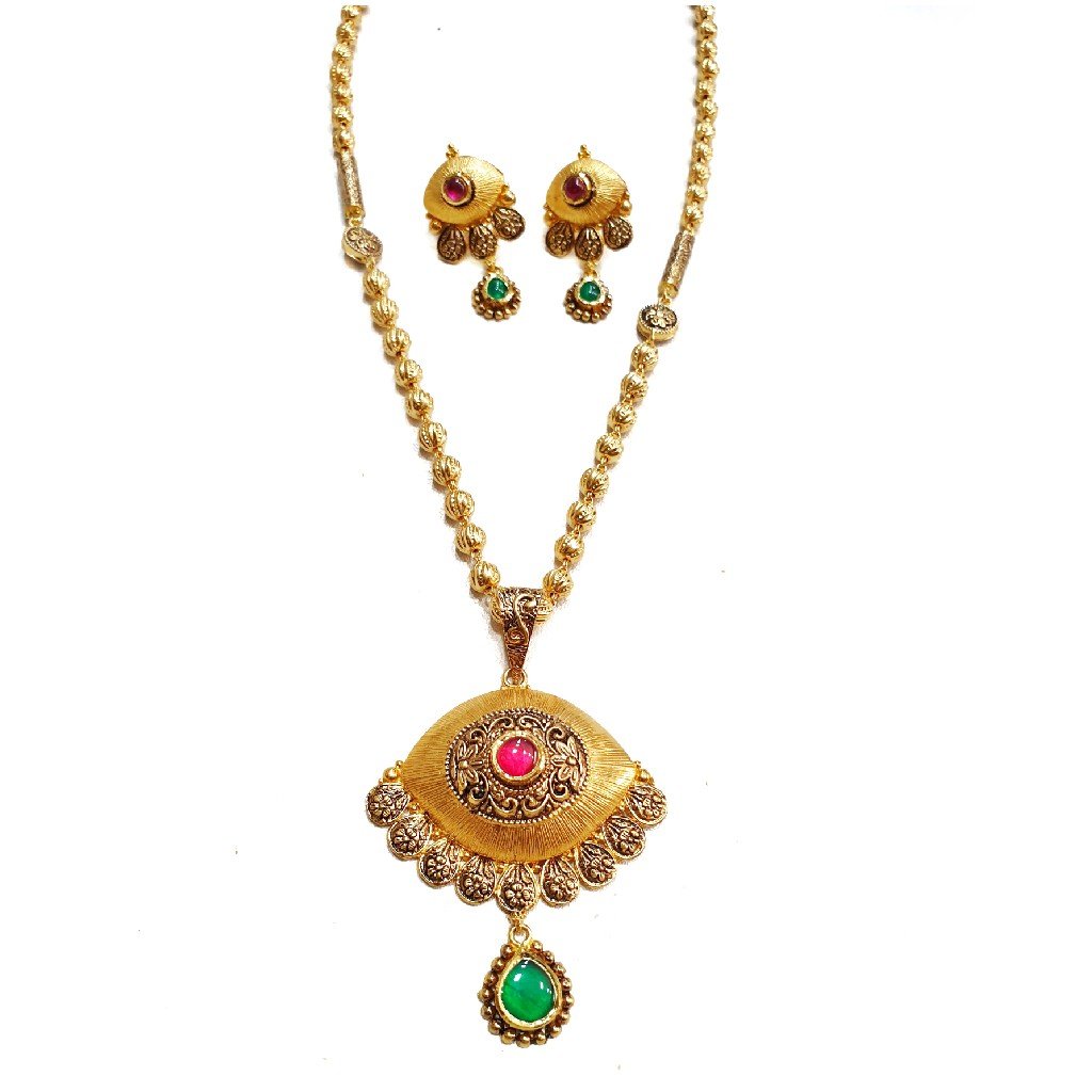 22k Gold Antique Designer Mala Neck...