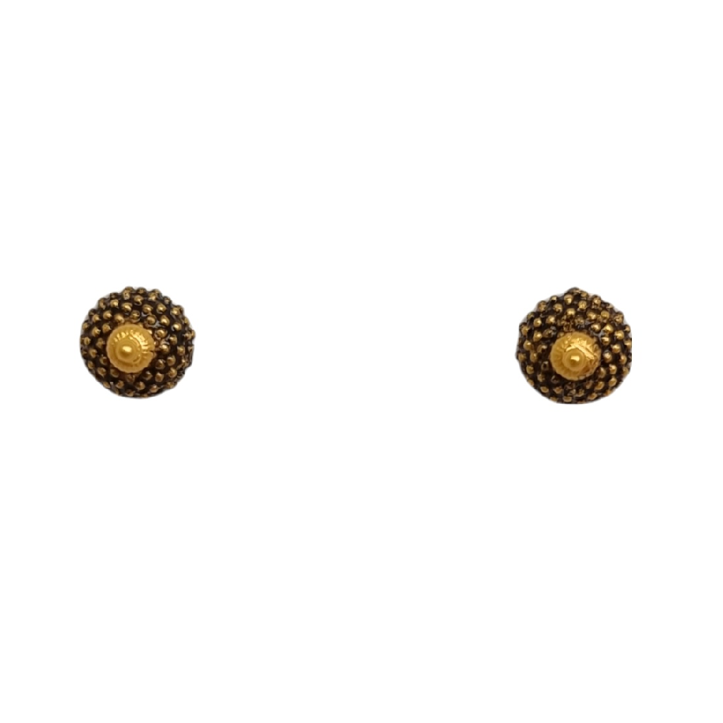 22K Gold Designer Oxidised Earrings...