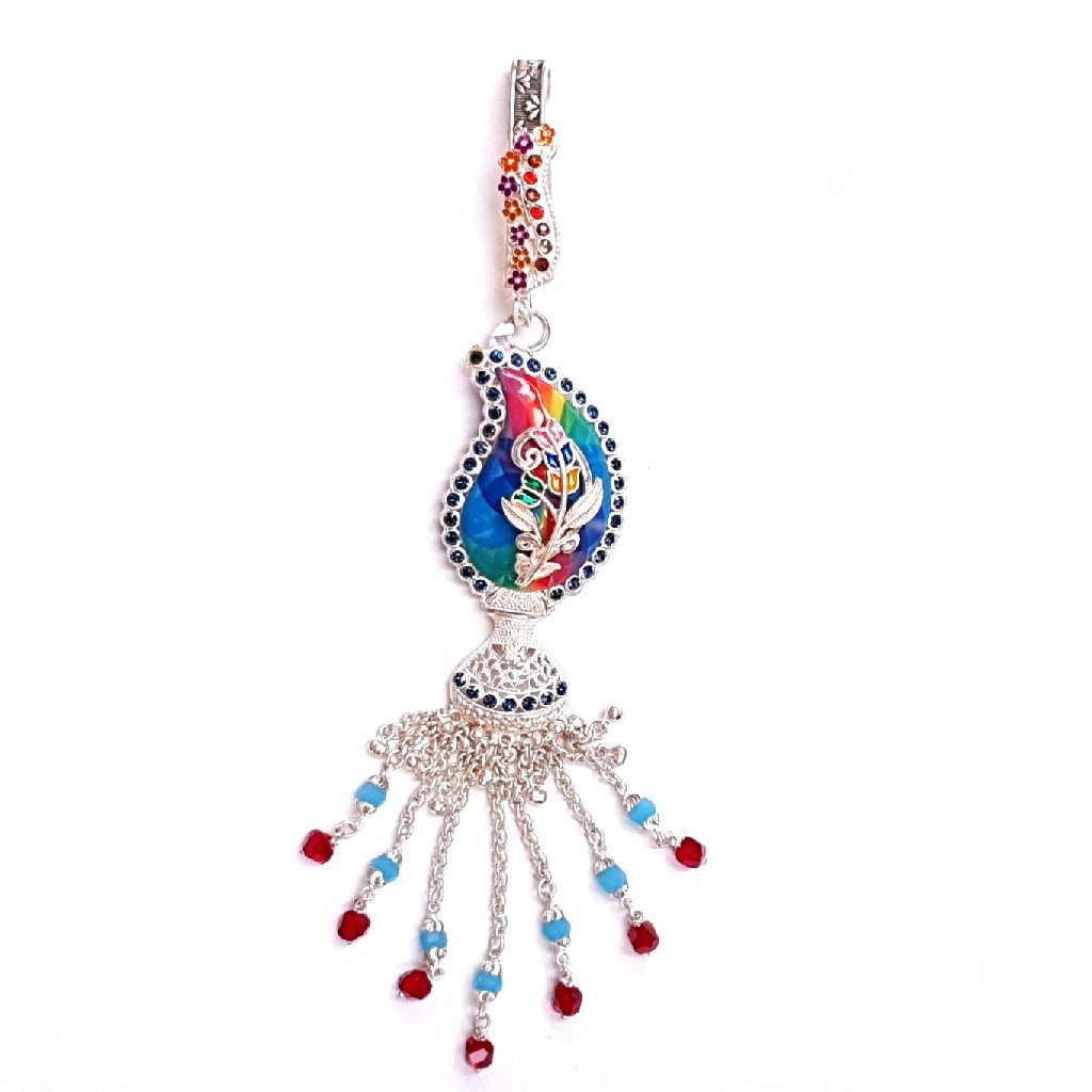 Meenakari colourful designer silver...