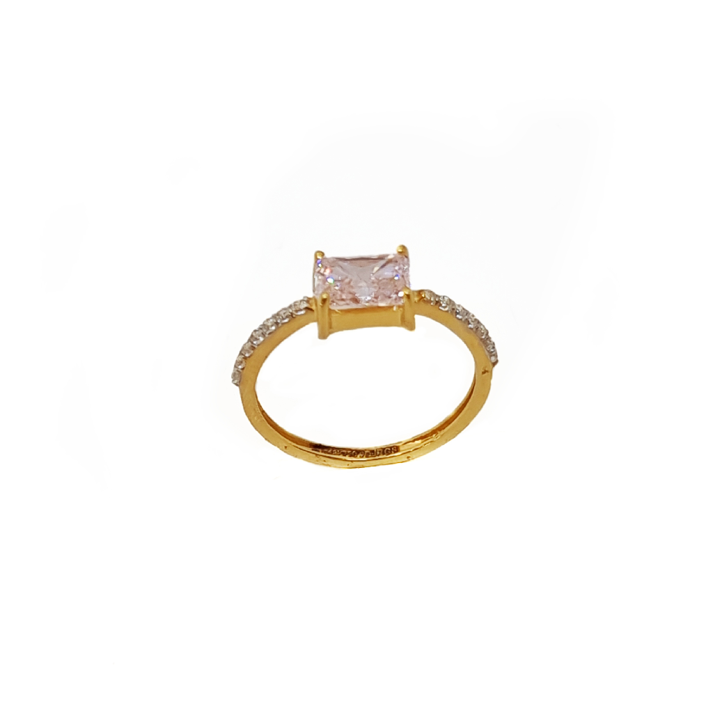 Pink Diamond Delicate Ring In 18K G...