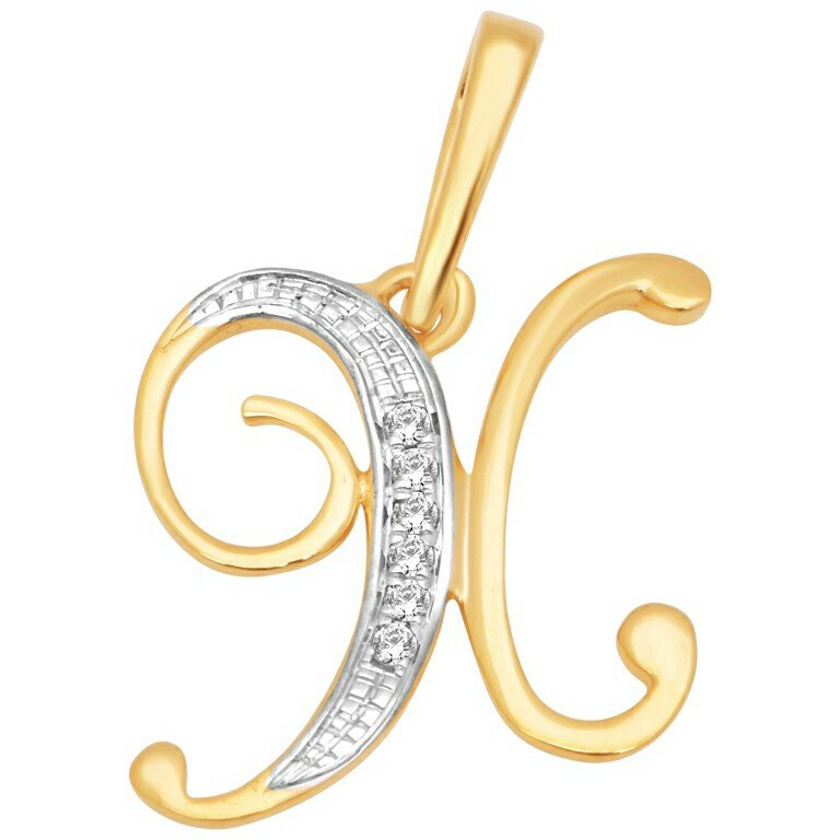 18k gold real diamond pendant mga - rp0024