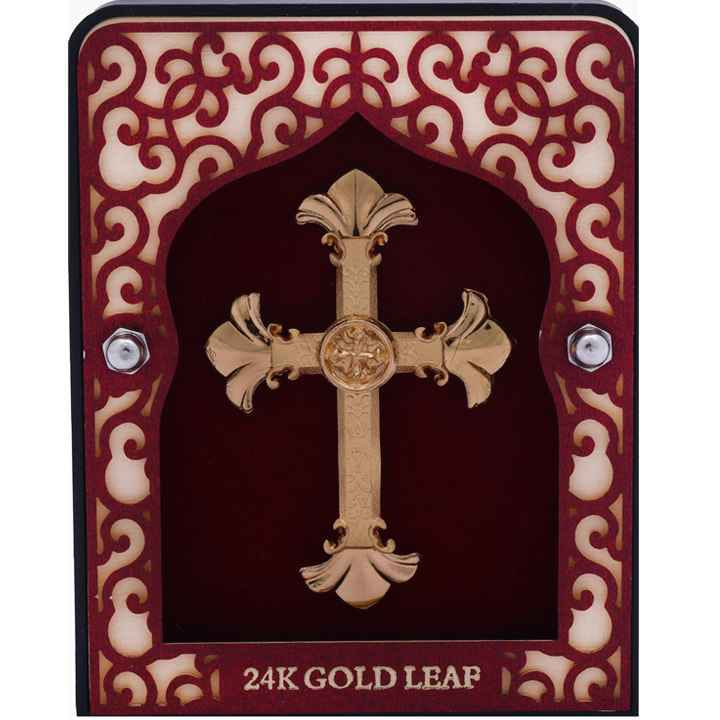 Cross Frame In 24K Gold Foil MGA -...