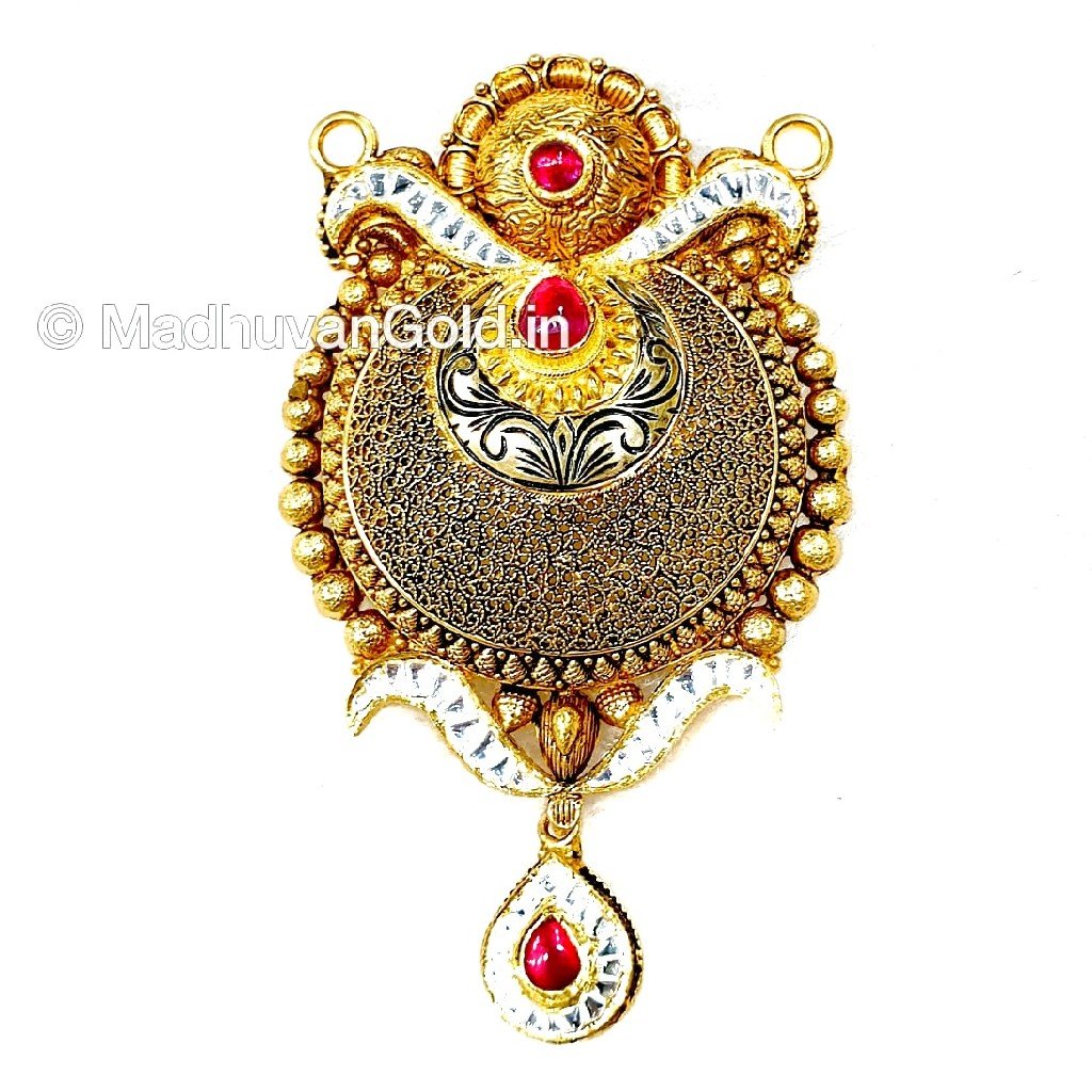 22k Gold Antique Oxidised Mangalsut...