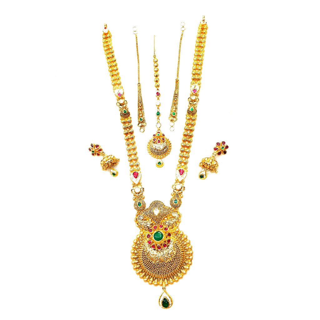 22k Gold Antique Rajwadi Complete B...