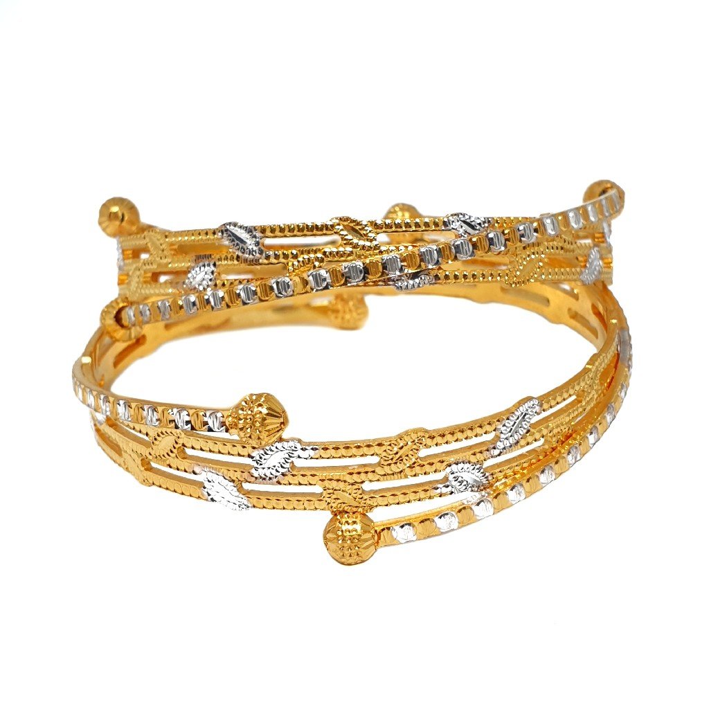 One Gram Gold Forming Modern Bangle...