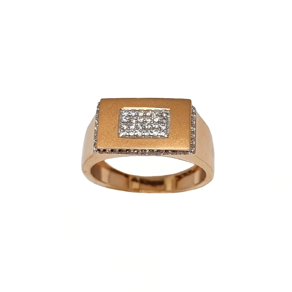 18K Rose Gold Matte Finish Fancy Ring MGA - GRG0264